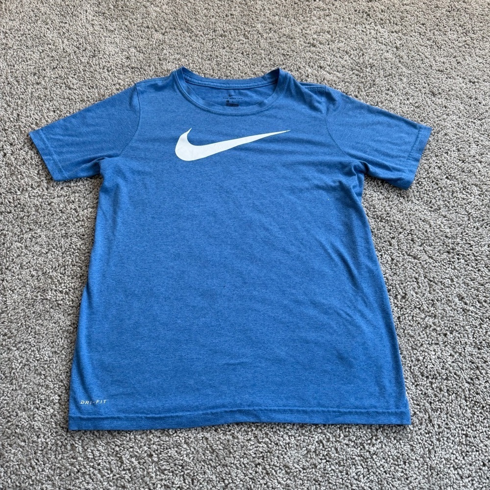 Boy's The Nike Tee Blue Color Size Large